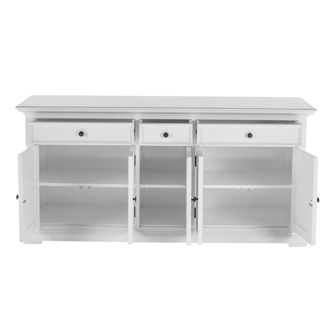 3 Drawer Solid Wood Buffet Table Red Barrel Studio®