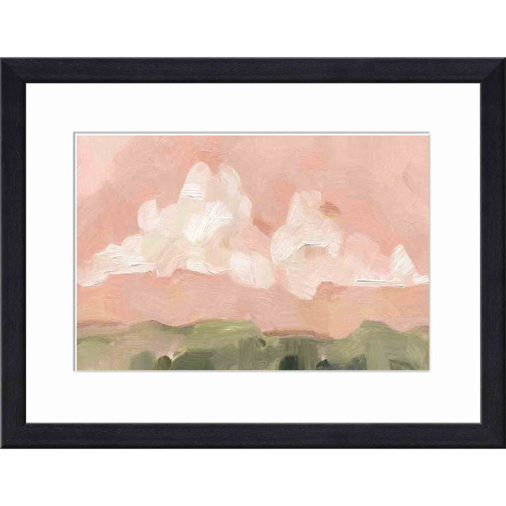 Pink Haze Sunset I by Emma Scarvey - Picture Frame Painting Sand & Stable™ Frame Color: Natural Size: 36"H x 24"W