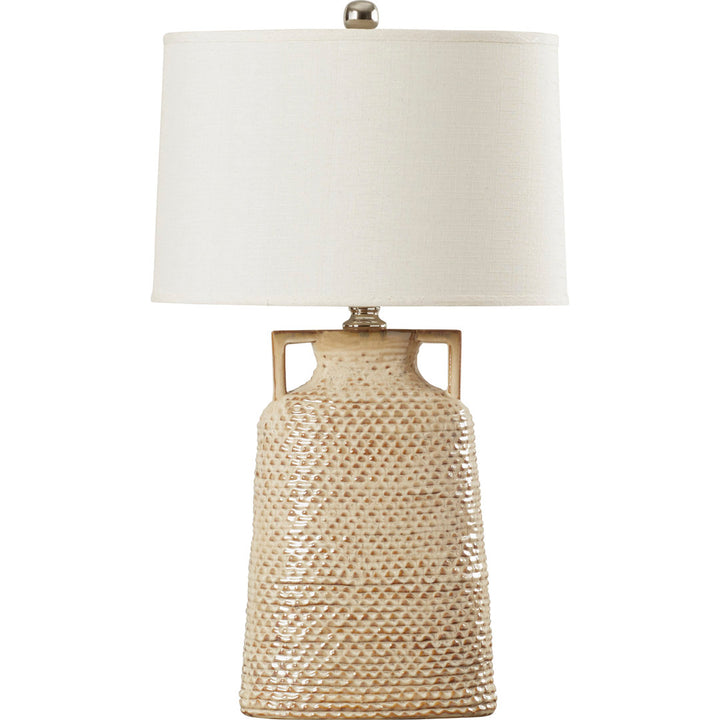 Acker 34" Charring Cream Glaze Table Lamp Birch Lane™