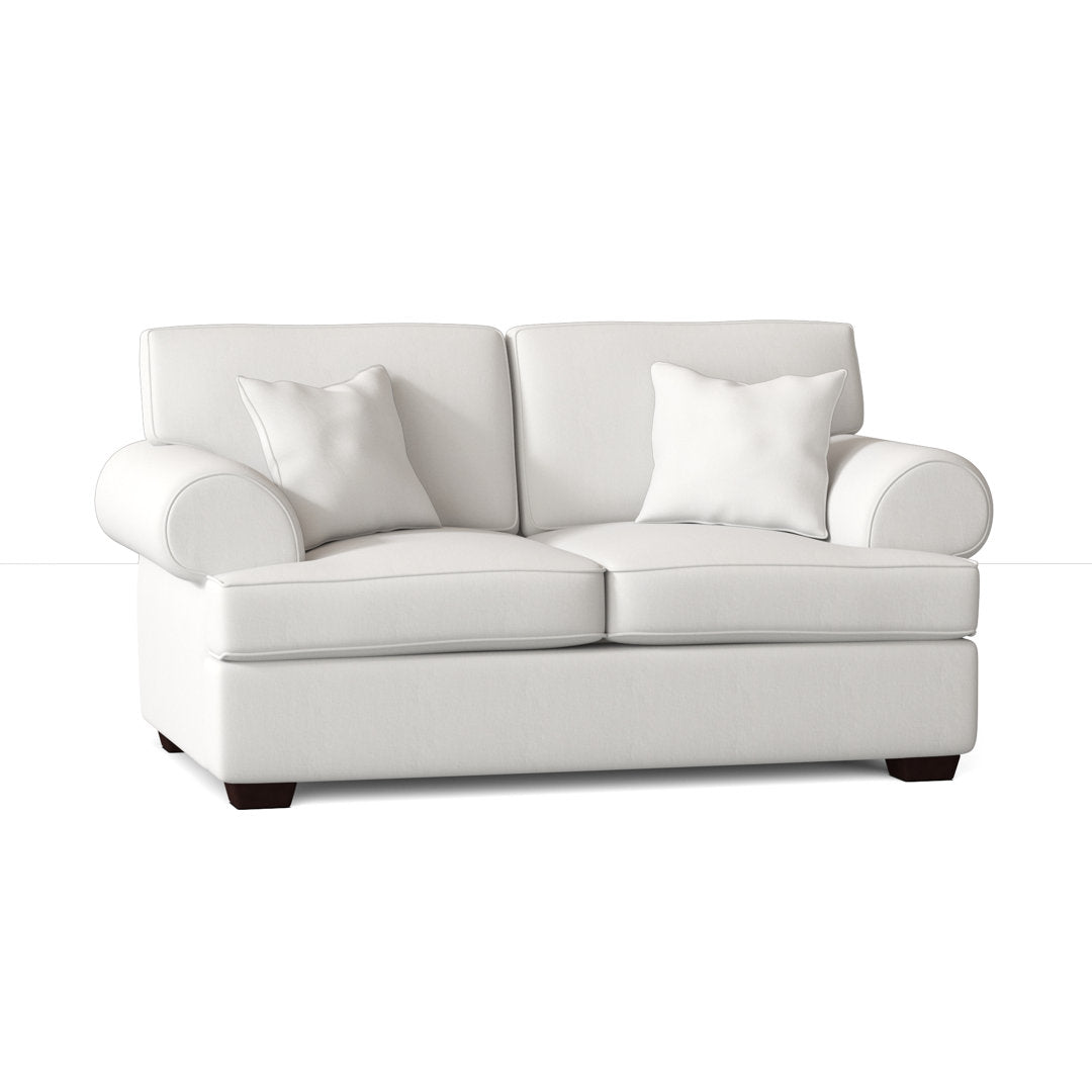67" Recessed Arm Loveseat Birch Lane™ Fabric: Classic Bleach White Twill