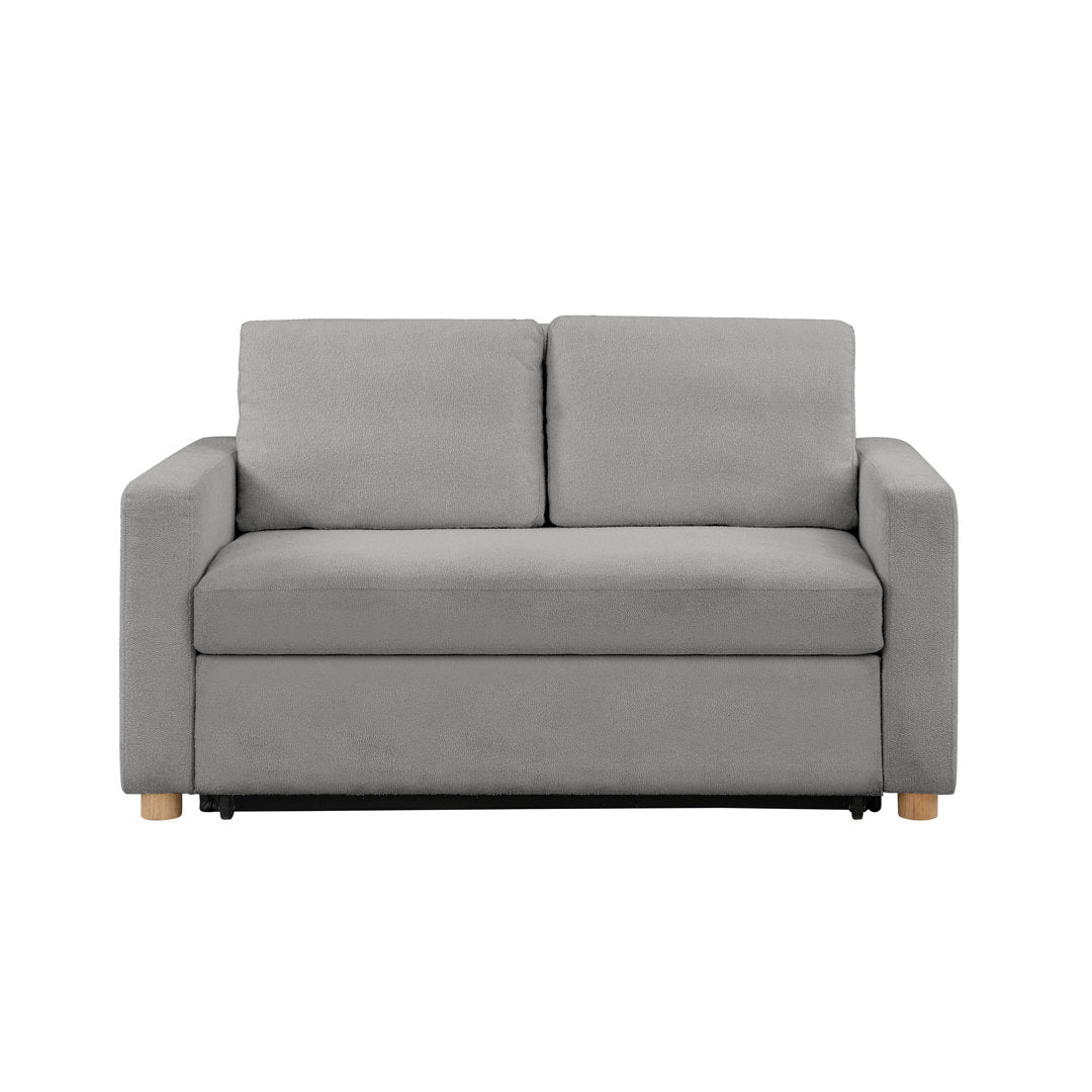 Serta Trinity Full Size Convertible Sleeper Sofa Serta Fabric: Gray Woven