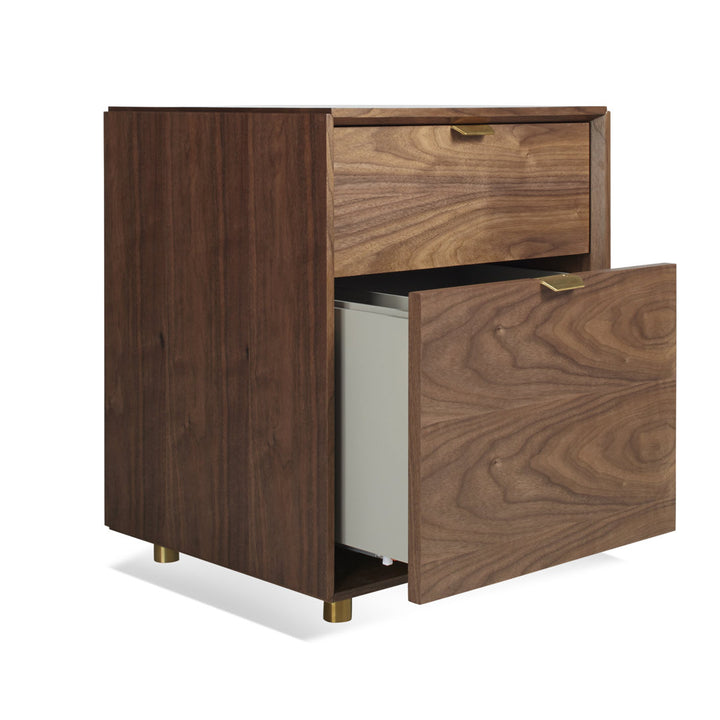 Dang 2 - Drawer Vertical Filing Cabinet Blu Dot Color: Walnut