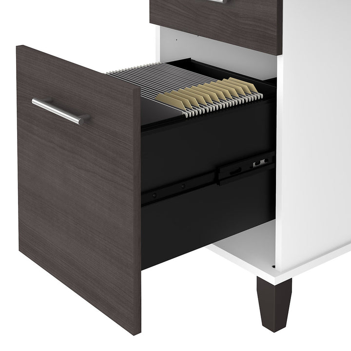 Magomed 72'' Desk Gracie Oaks Color: Storm Gray/White