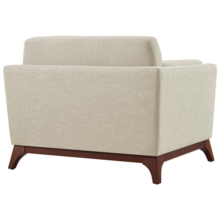Bartouille Upholstered Fabric Armchair Union Rustic Fabric: Beige Polyester Blend