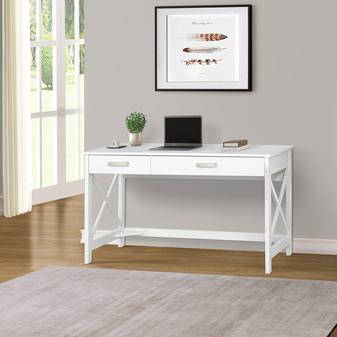 Summy Desk Laurel Foundry Modern Farmhouse® Color: White