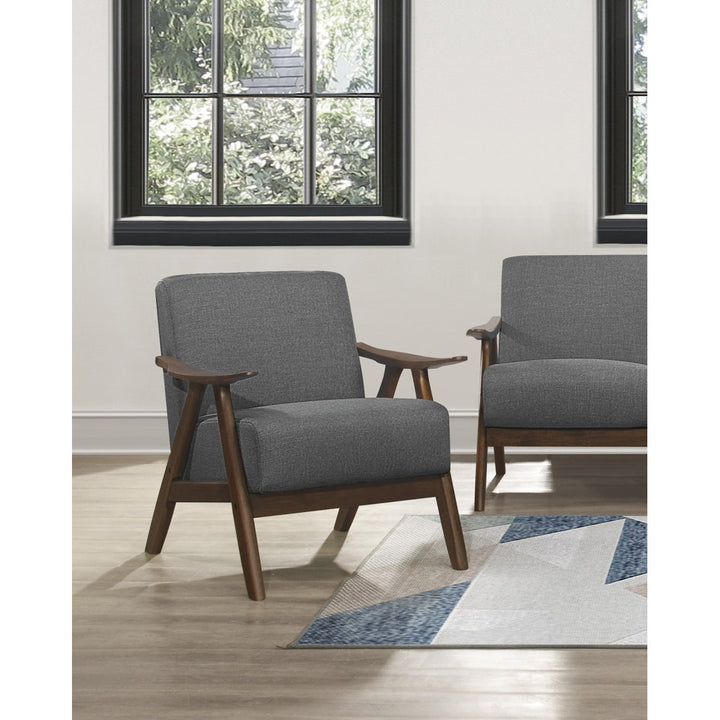 Hofstetter 72.39Cm Wide Polyester Armchair George Oliver Fabric: Gray Linen