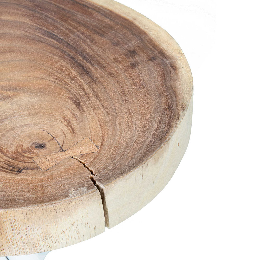Selah Solid Wood Pedestal End Table Sand & Stable™ Table Base Color: White