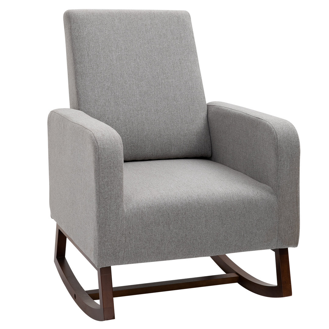 Atze Rocking Chair Latitude Run® Fabric: Gray