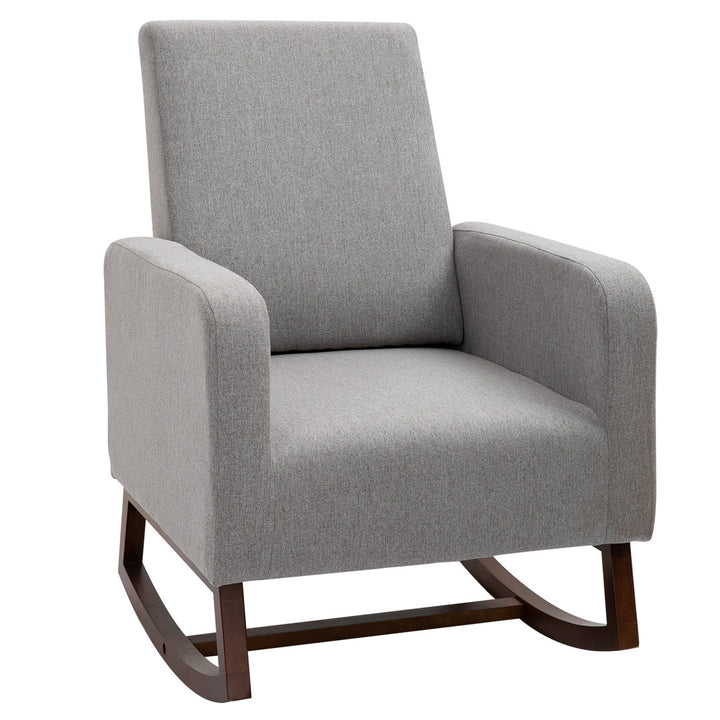 Atze Rocking Chair Latitude Run® Fabric: Gray