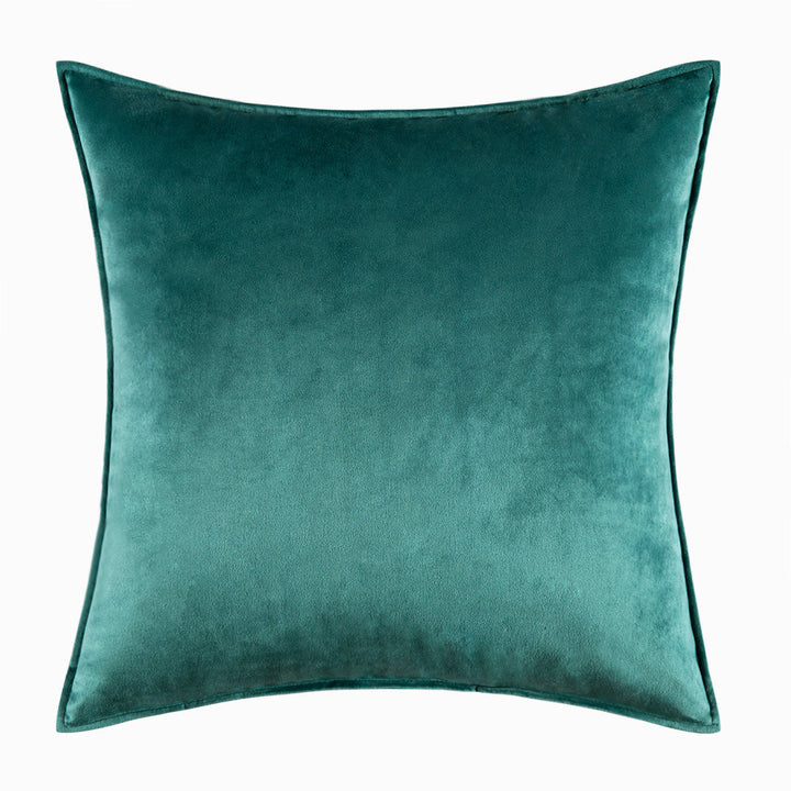Square Velvet Pillow Cover & Insert WARISI Color: Teal Size: 20" H x 20" W x 5" D