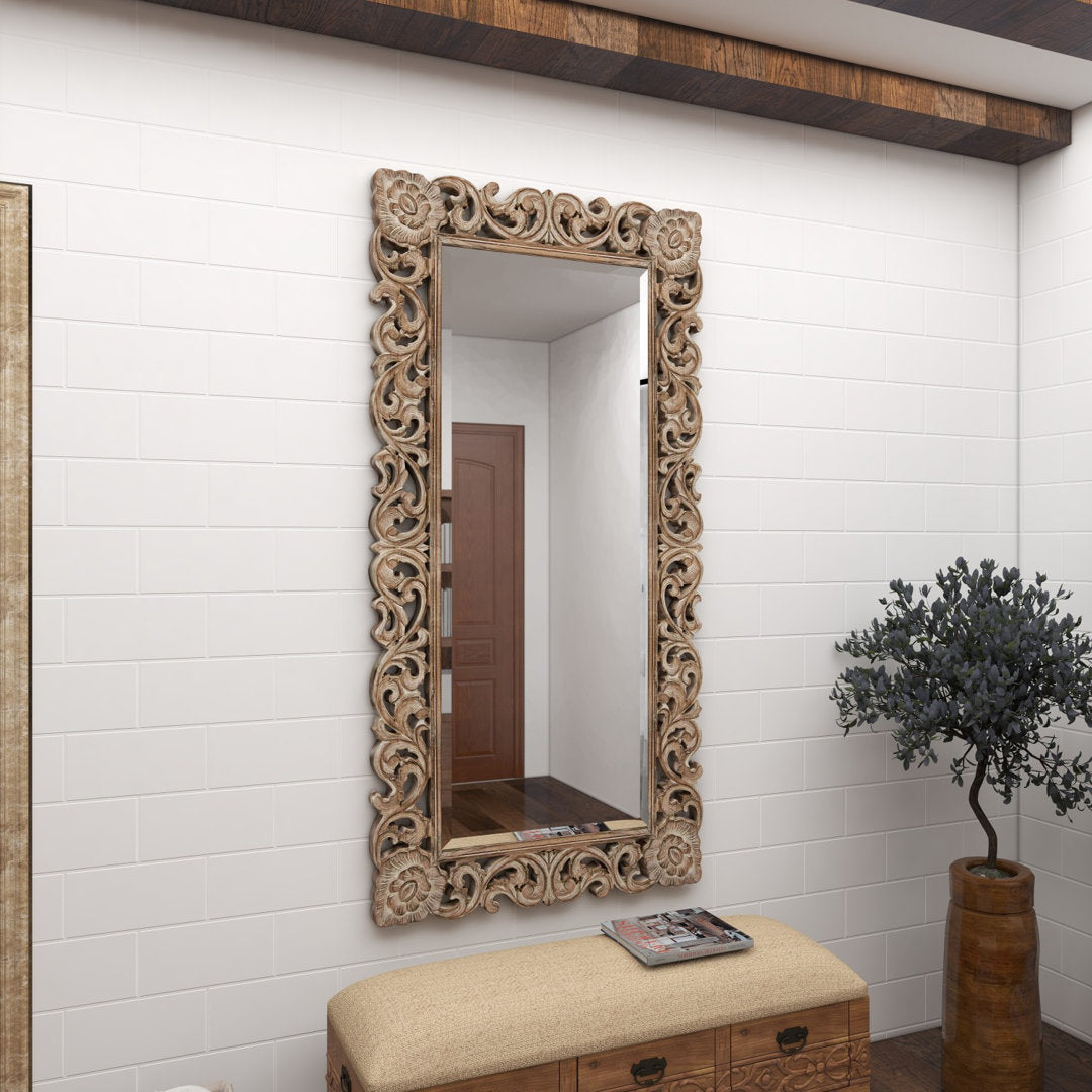 Talleyville Mango Wood Traditional Full Length Mirror One Allium Way®