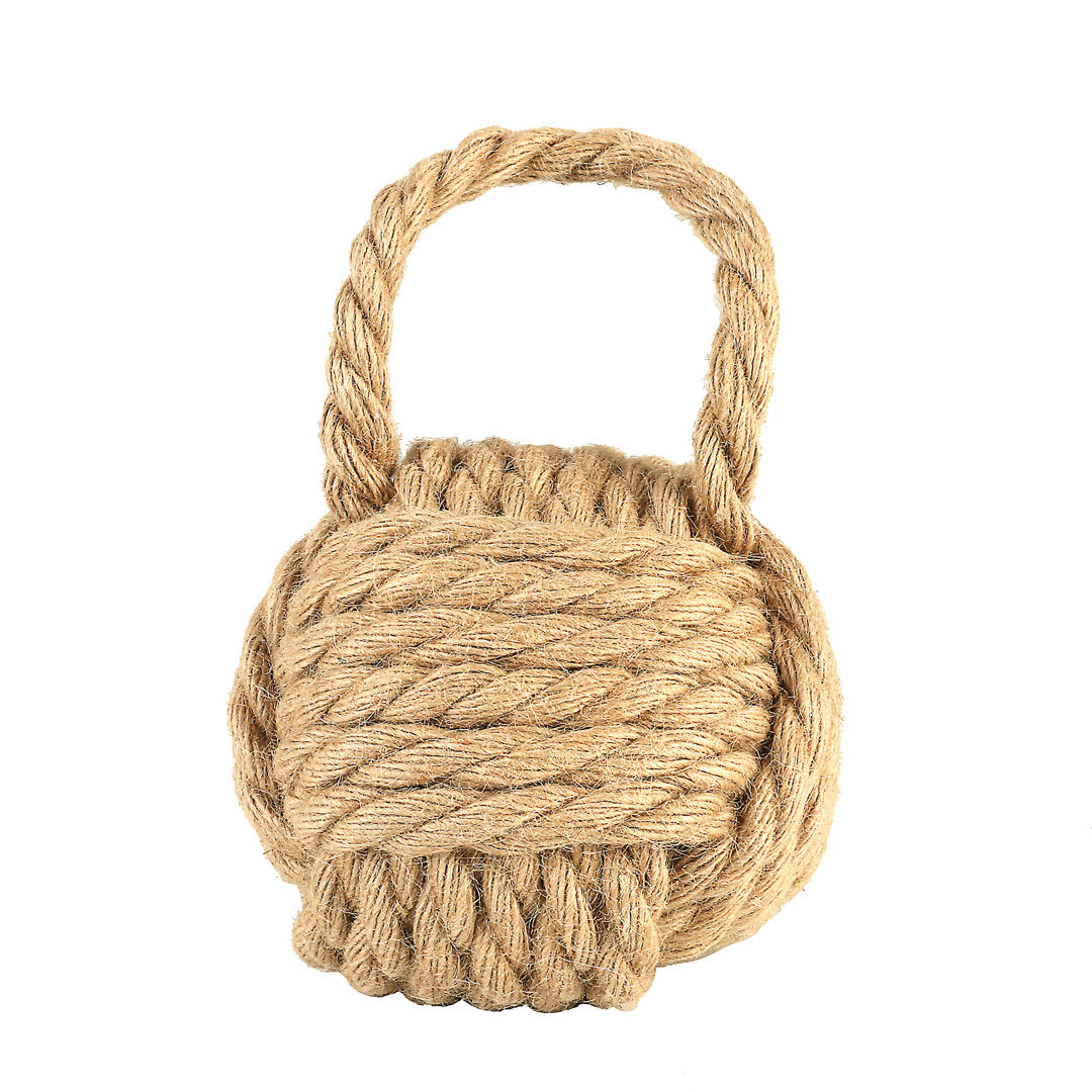 Dag Rope Knot Weighted Floor Stop Breakwater Bay Finish: Brown