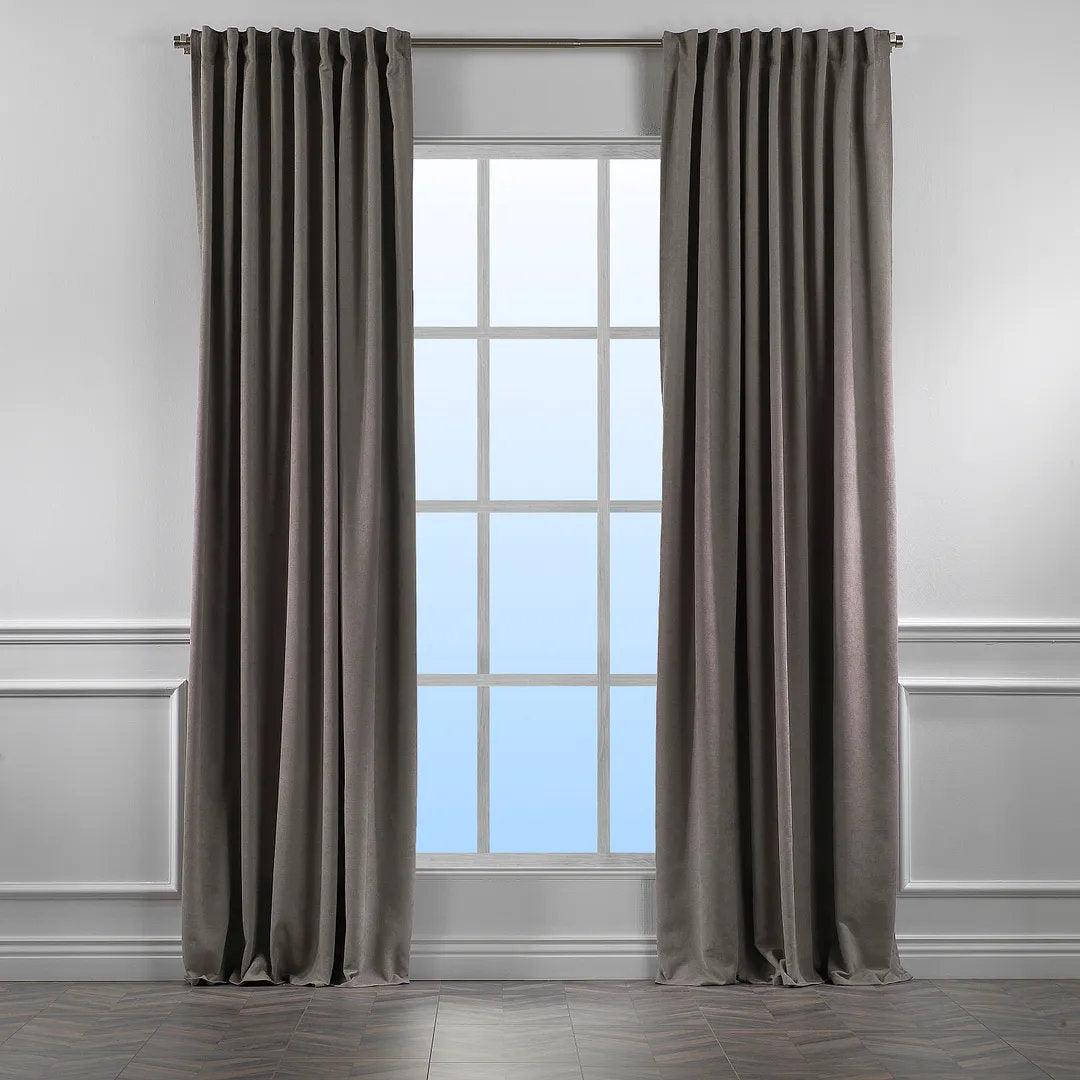 Extra wide x Extra Long Custom Made Decorative Single Panel Lilijan Home & Curtain Curtain Color: Stone Size per Panel: 100" W x 108" L