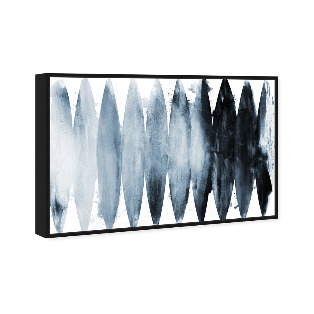 Abstract Paradise Found Muted - Painting Print on Canvas Art Remedy Size: 36" H x 54" W x 1.5" D Format: Black Framed