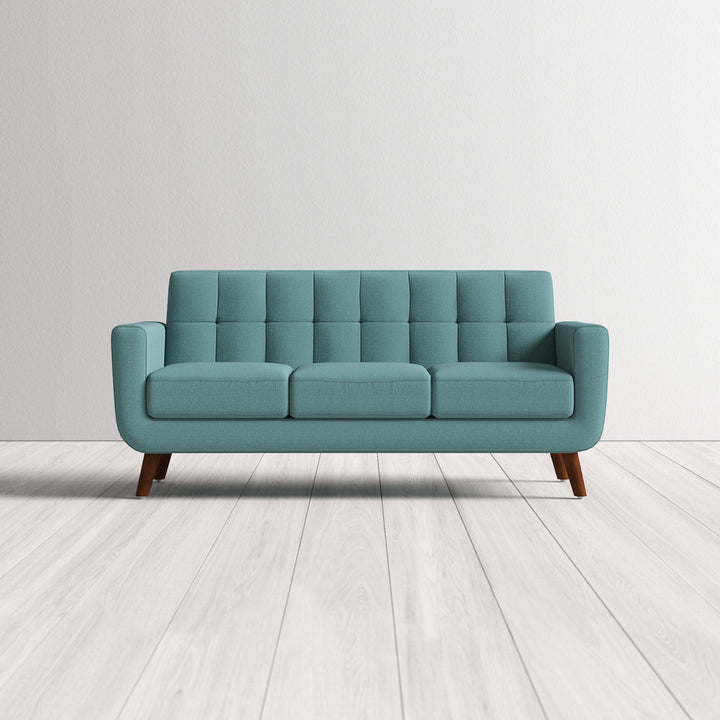 Zohaib 70.5" Square Arm Sofa George Oliver Fabric: Linen Blend Eton Blue