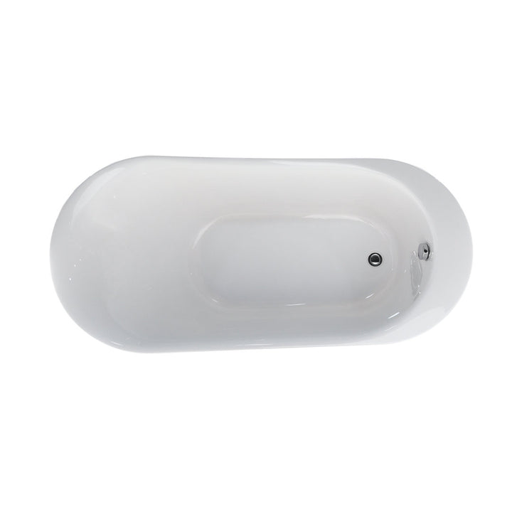 70" x 34" Freestanding Soaking Bathtub Vanity Art