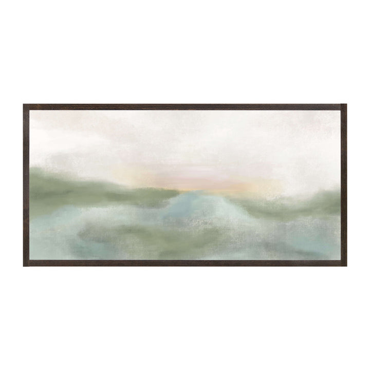 Morning Mercies Abstract Wood Framed Wall Art Orren Ellis Frame Color: Dark Brown