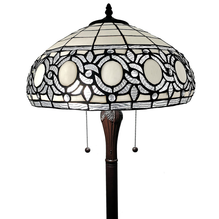 Tiffany 63" Reading Floor Lamp Amora Lighting