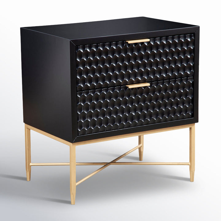 Capra 2 - Drawer Nightstand AllModern Color: Black