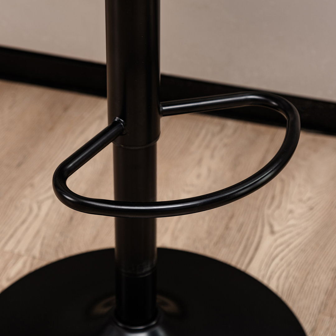 Thibodeaux Swivel Adjustable Height Bar Stool (Set of 2) Mistana™ Color: Navy Blue