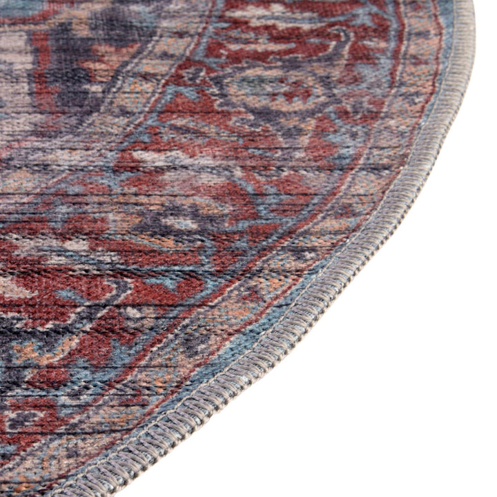 Heffington Blue Moon Maahru Rug Langley Street® Rug Size: Round 10'6"