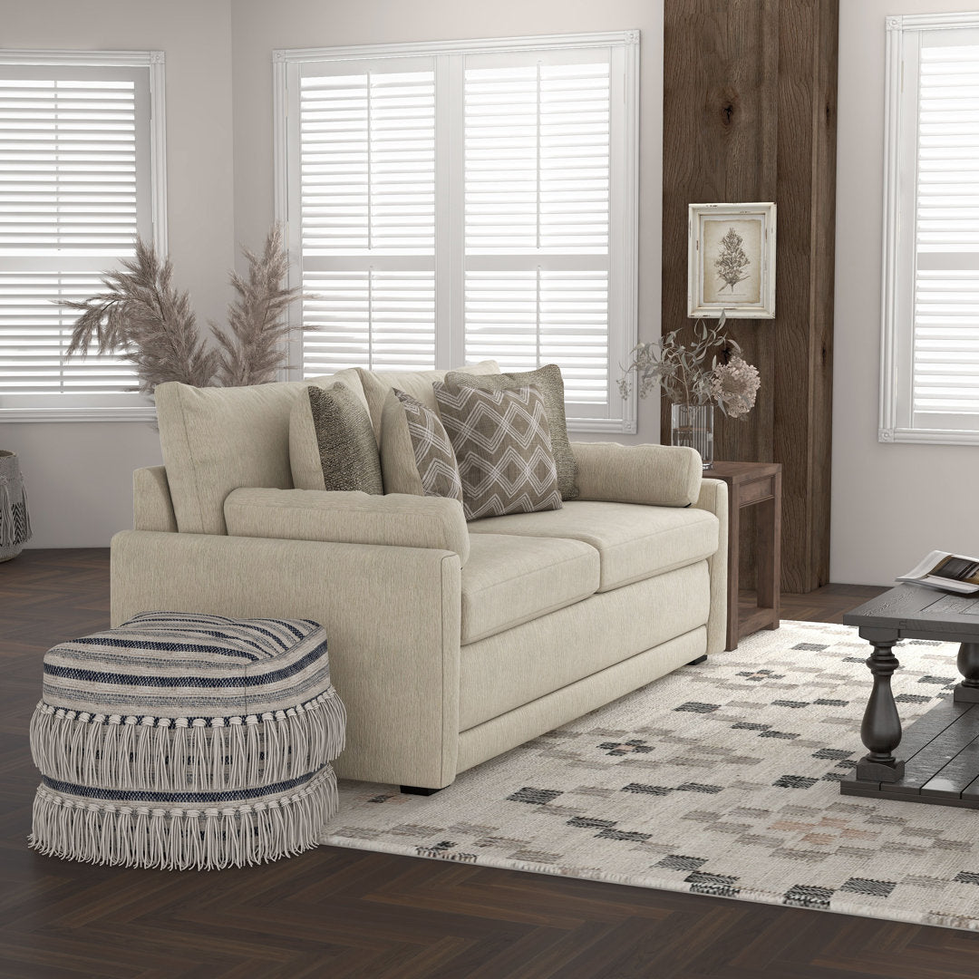 Nicklaus 86.5" Chenille Square Arm Sofa Latitude Run®