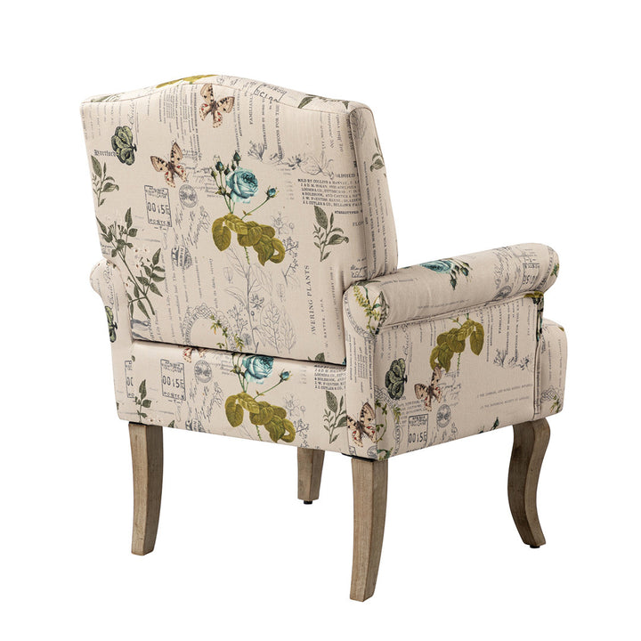 Belle 30" W Polyester Armchair Laurel Foundry Modern Farmhouse® Fabric: Floral Chenille