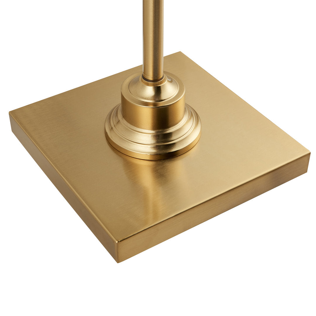 Amiyra 61" Floor Lamp Alcott Hill® Base Finish: Antique Gold