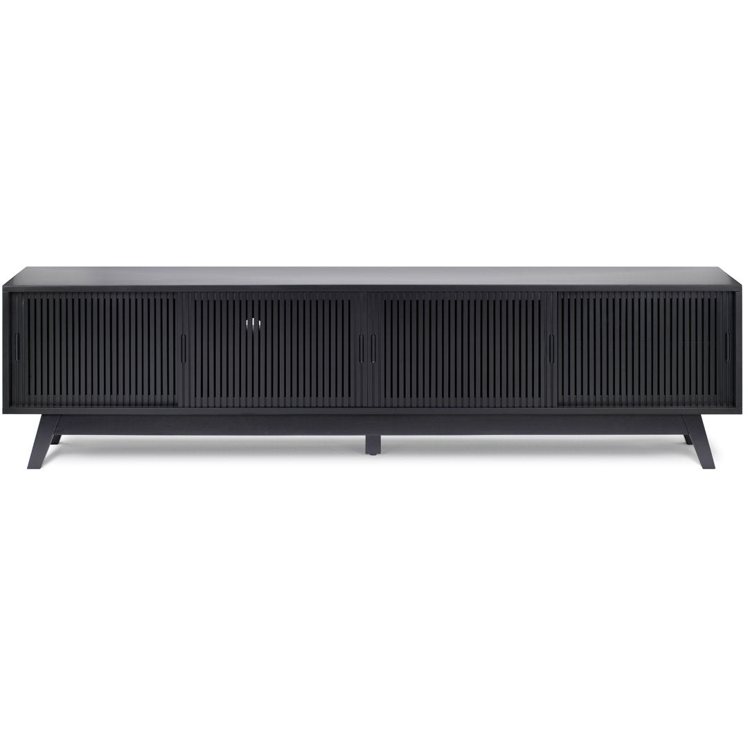 Burton 79'' Media Console AllModern Color: Black/Black