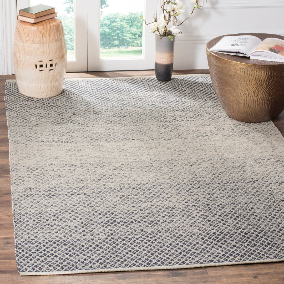 Aitken Hand Woven Cotton Geometric Rug Dakota Fields Rug Size: Rectangle 8' x 10'