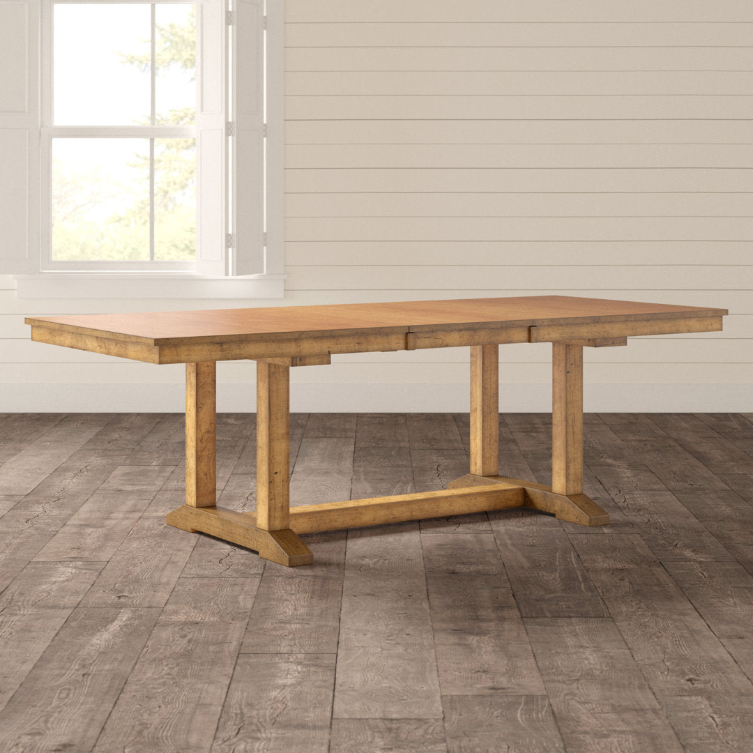 Shaler Extendable Solid Wood Dining Table Laurel Foundry Modern Farmhouse®