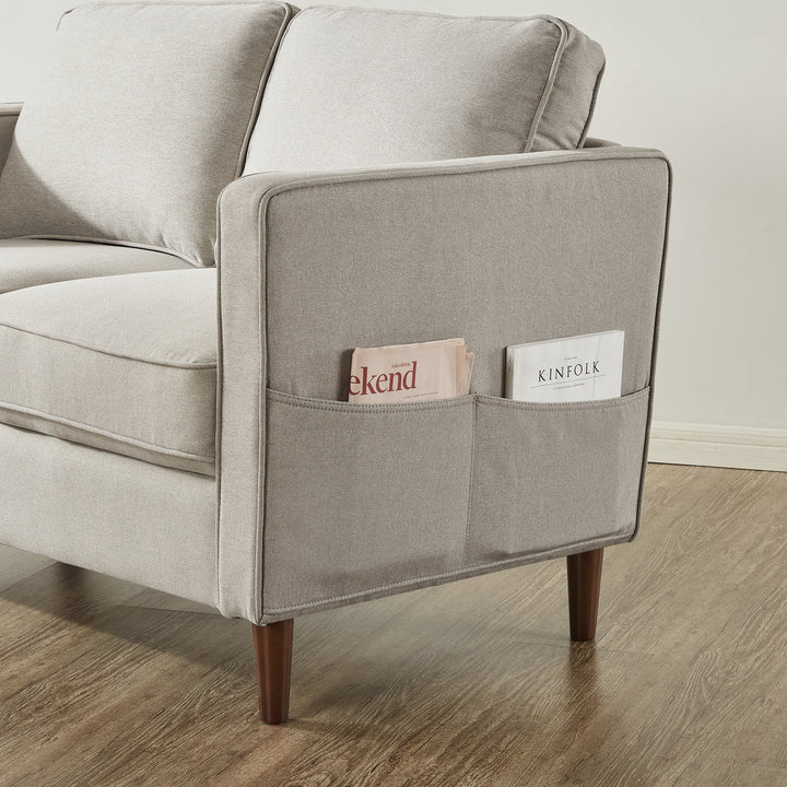 52.4" Square Arm Loveseat Mellow