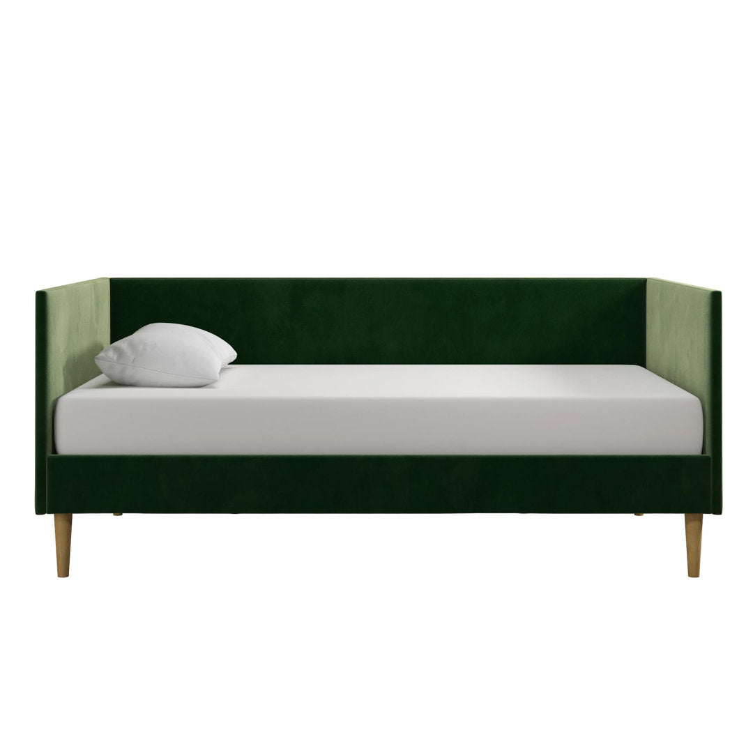 Chadlee Daybed Mercer41 Color: Green Velvet Size: Twin