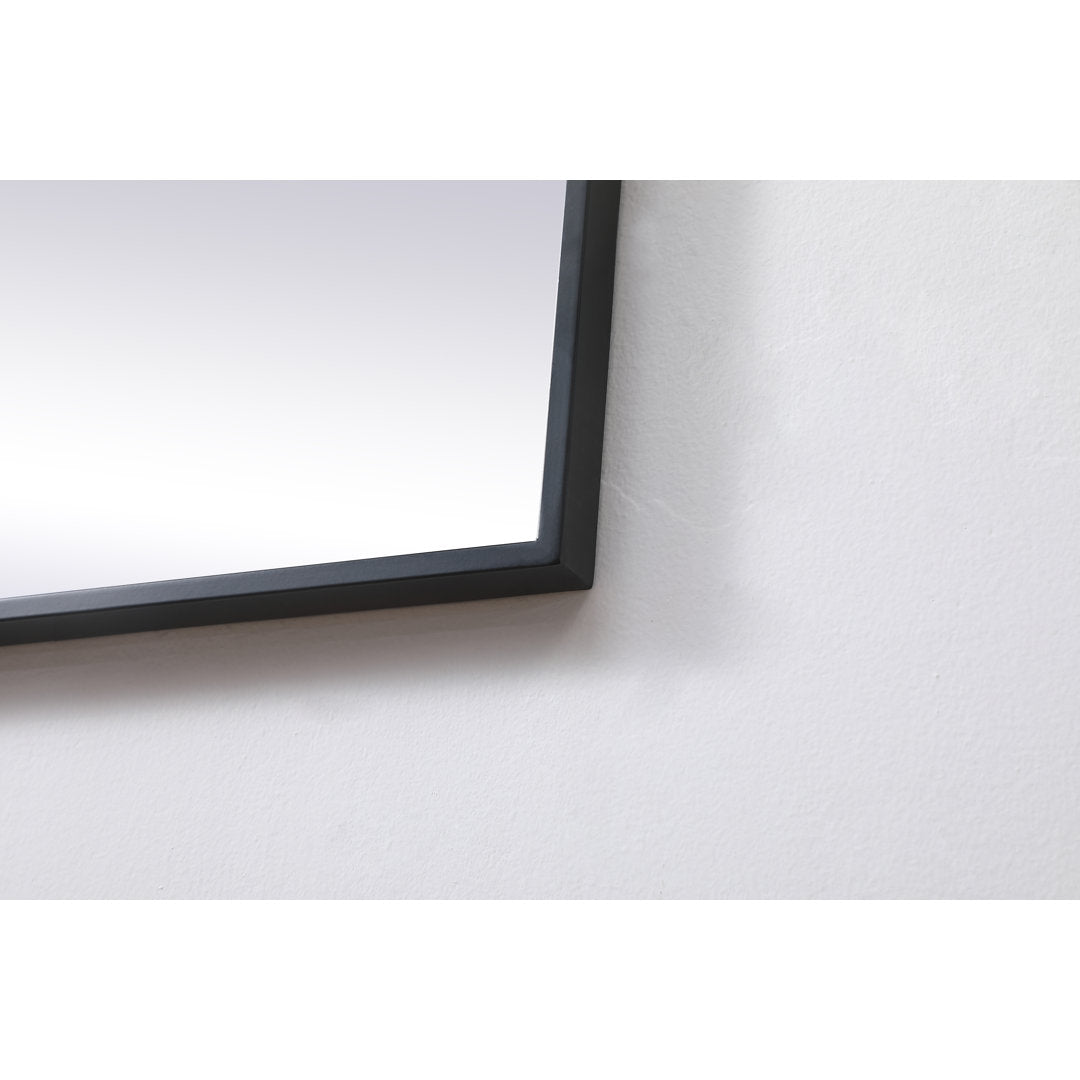 Valparaiso Accent Mirror Wade Logan® Size: 24"  x 24"  Finish: Black