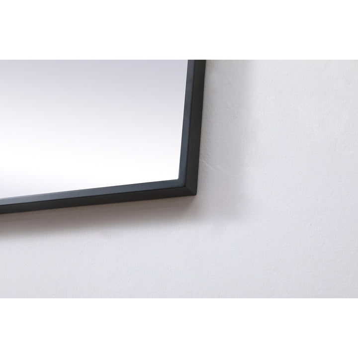 Valparaiso Accent Mirror Wade Logan® Size: 24"  x 24"  Finish: Black