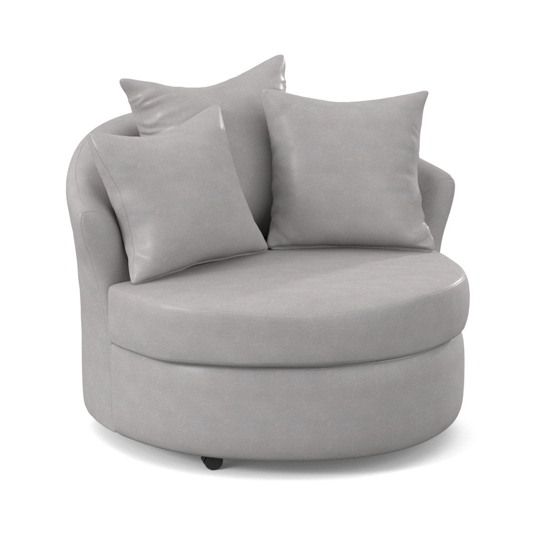 Alsup Barrel Chair Andover Mills™ Fabric: Fancy Steel