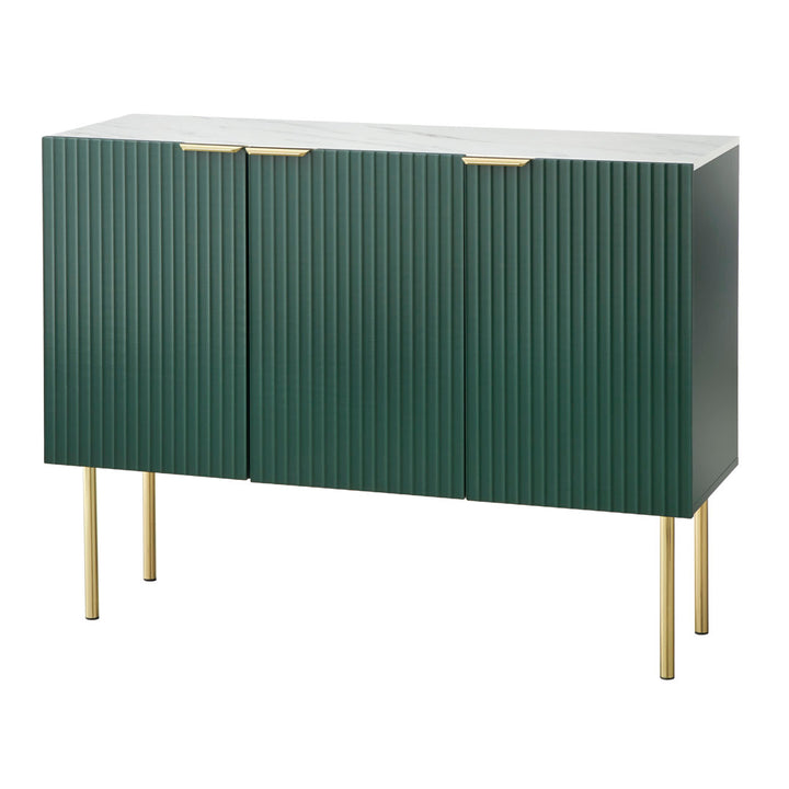 Santillanes 47.25'' Wide Sideboard Willa Arlo™ Interiors Color (Base/Top): Green/Faux White