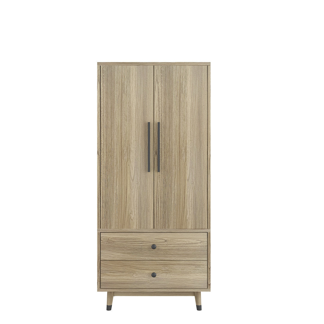 Ranck Manufactured Wood Armoire Wade Logan® Color: Oak