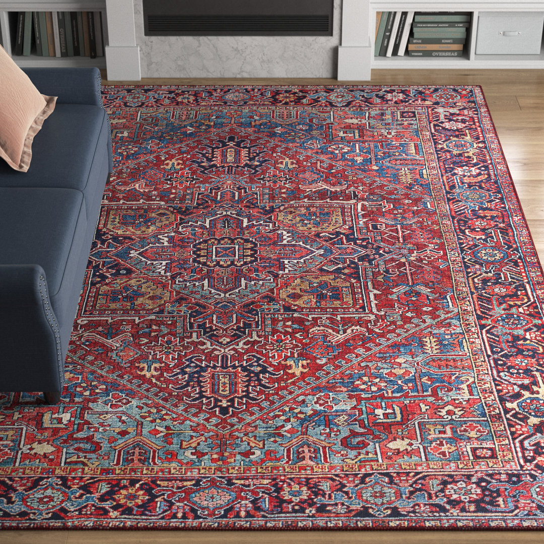 Fleckenstein Oriental Burgandy Area Rug Langley Street® Rug Size: Rectangle 9' x 12'