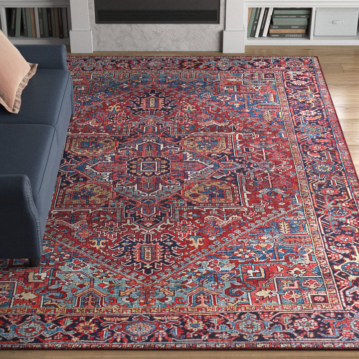 Fleckenstein Oriental Burgandy Area Rug Langley Street® Rug Size: Rectangle 9' x 12'