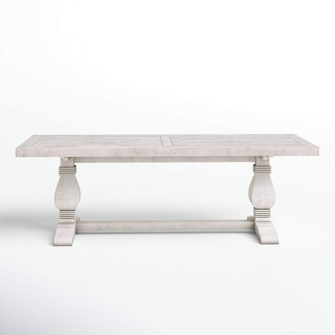 Kinston 94" Solid Wood Dining Table Birch Lane™ Color: Distressed Ivory