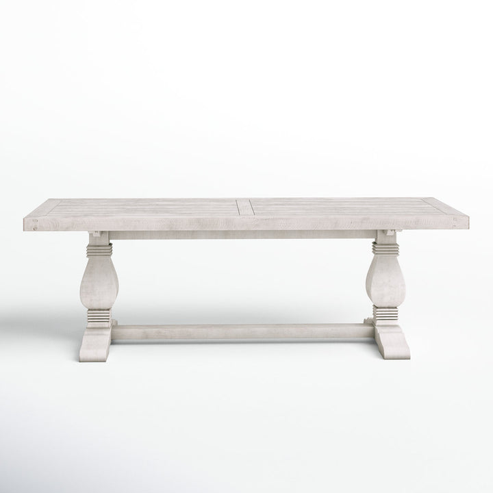 Kinston 94" Solid Wood Dining Table Birch Lane™ Color: Distressed Ivory