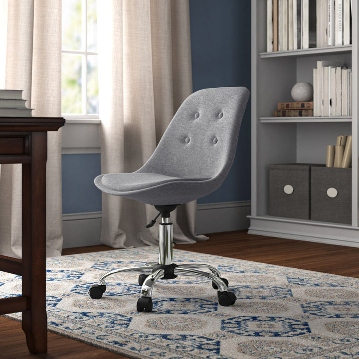 Tania Fabric Task Chair Mercury Row® Teen Upholstery Color: Gray