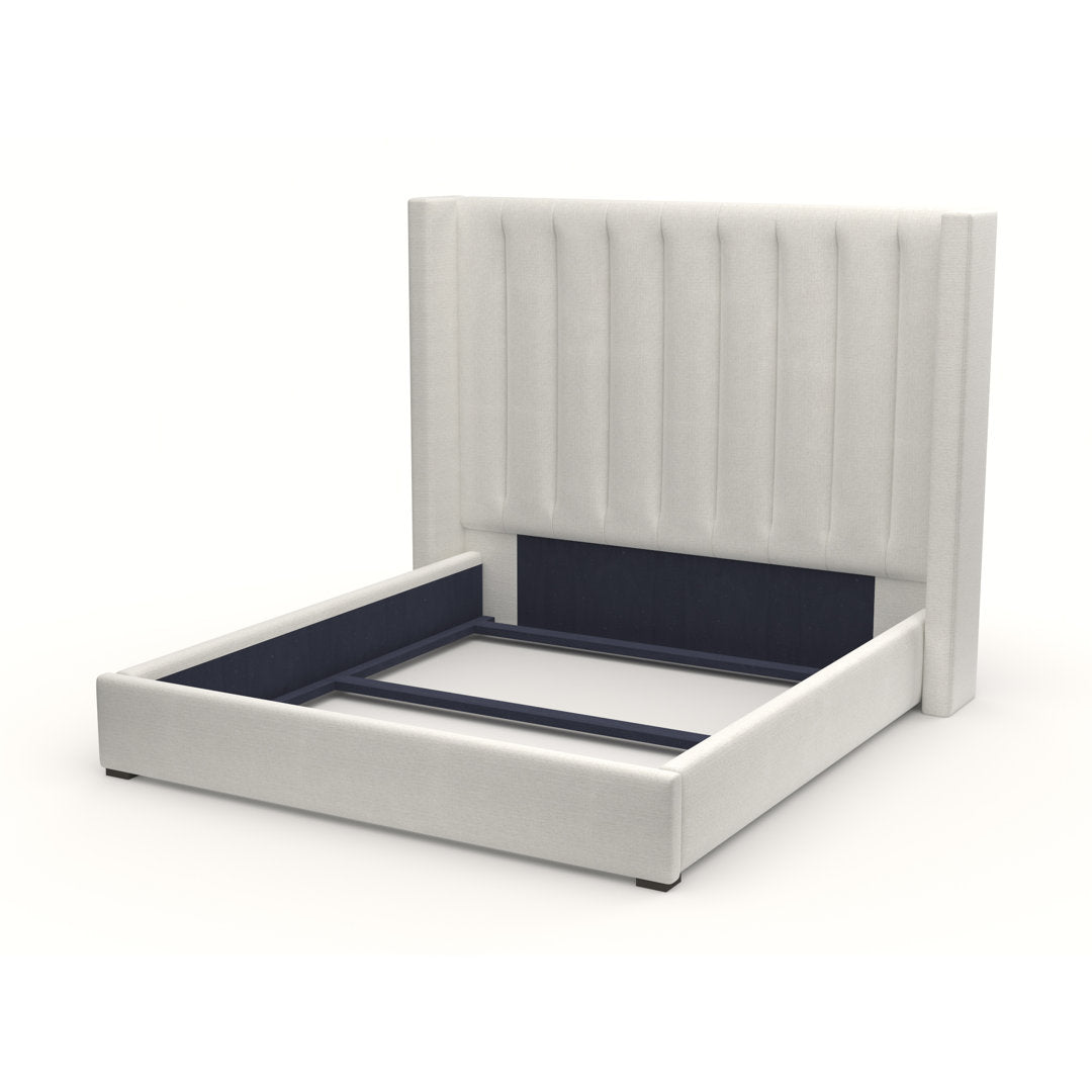 Austine Upholstered Low Profile Standard Bed Wade Logan® Color: Off White Revolution® Size: California King (Mid)