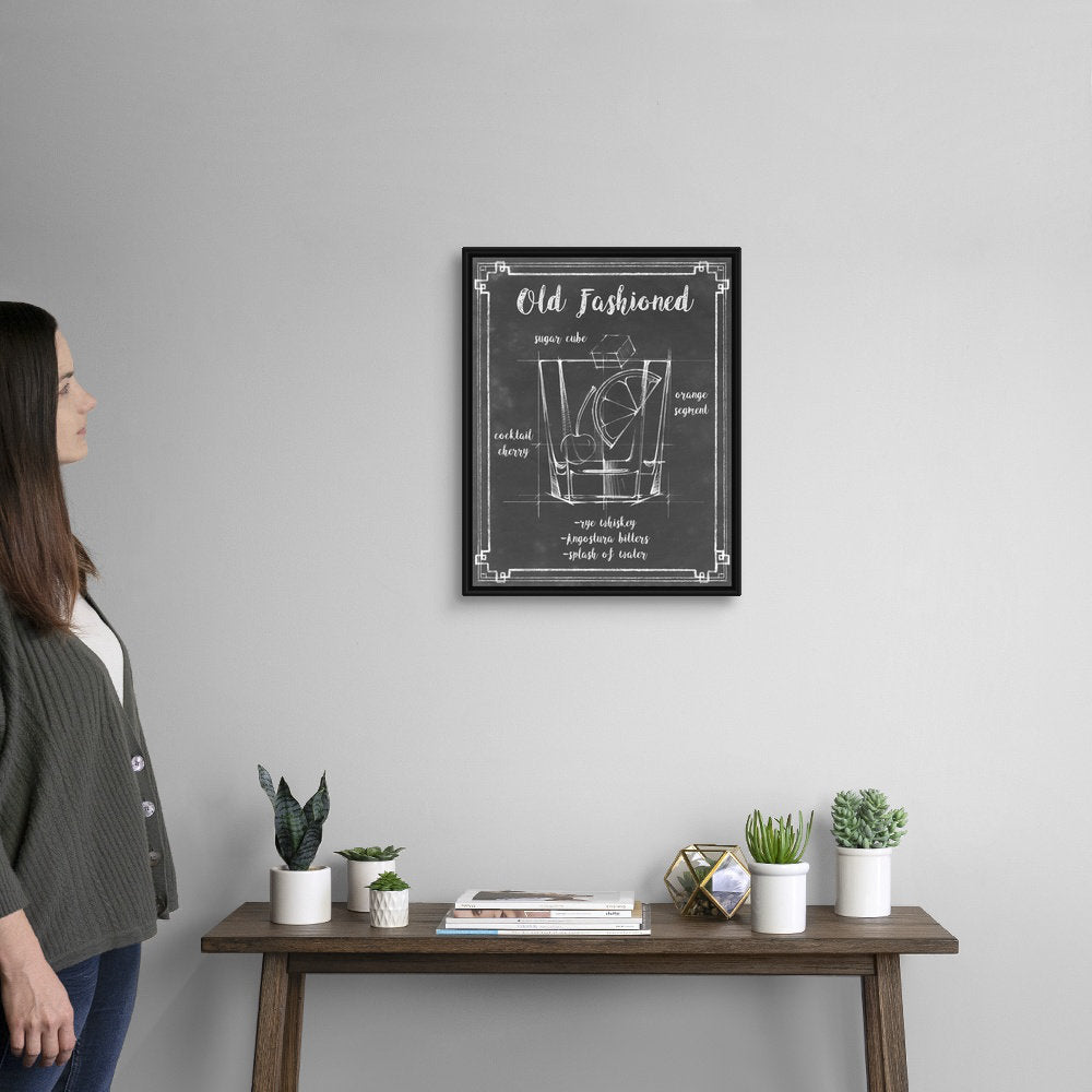 Mixology I - Graphic Art Print on Canvas 17 Stories Size: 21.7" H x 17.7" W x 1.75" D Format: Black Floater Frame