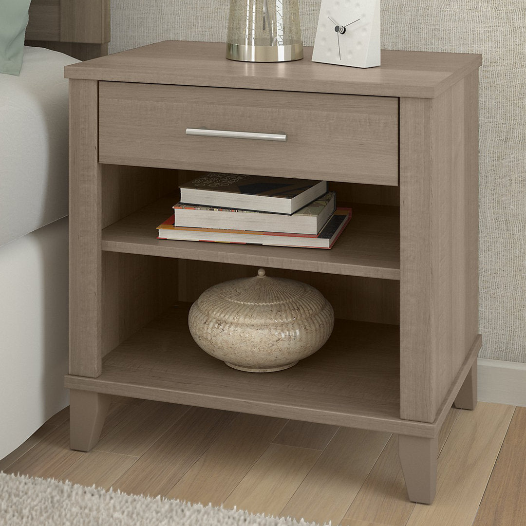 Laia 1 - Drawer Nightstand in Ash Gray Union Rustic Color: Ash Gray