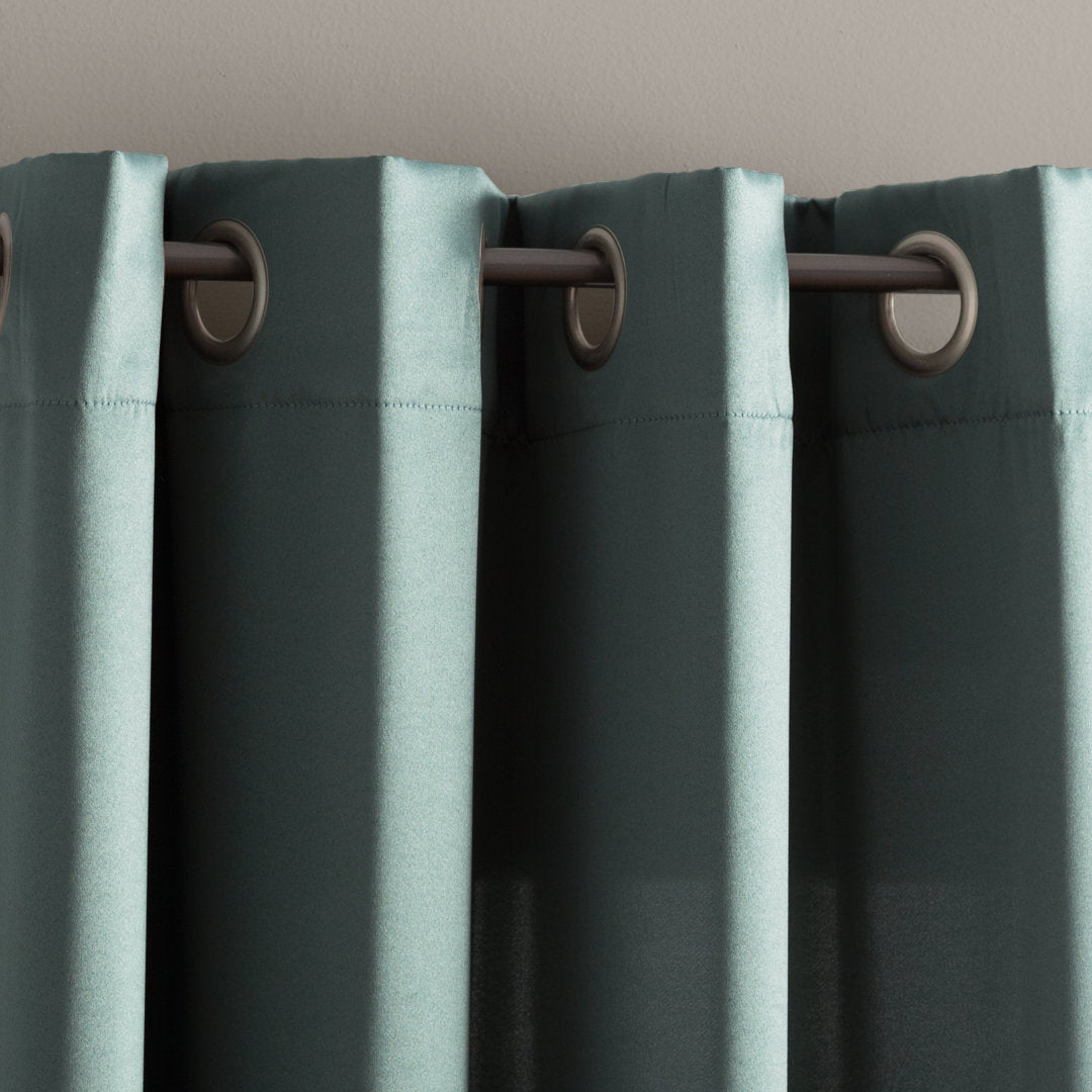 Wayfair Basics Room Darkening Grommet Curtain Panel Wayfair Basics® Curtain Color: Everglade Size per Panel: 54" W x 84" L