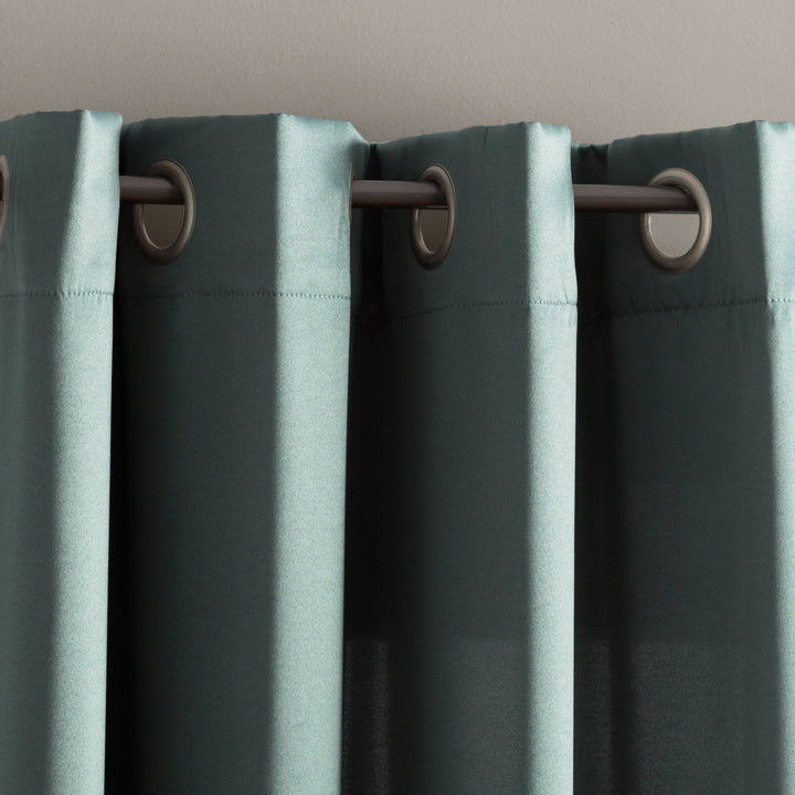 Wayfair Basics Room Darkening Grommet Curtain Panel Wayfair Basics® Curtain Color: Everglade Size per Panel: 54" W x 84" L