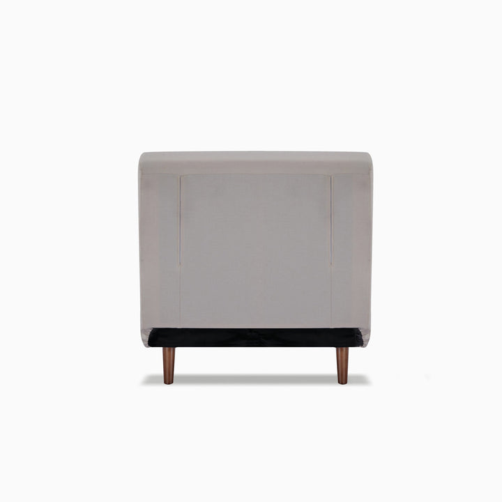 Jacquelyn 30.31" Wide Convertible Chair Mercury Row® Teen Leg Color: Coffee Fabric: Ivory Polyester