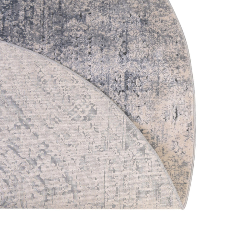 Corteney Oriental Gray Area Rug Alcott Hill® Rug Size: Round 7'